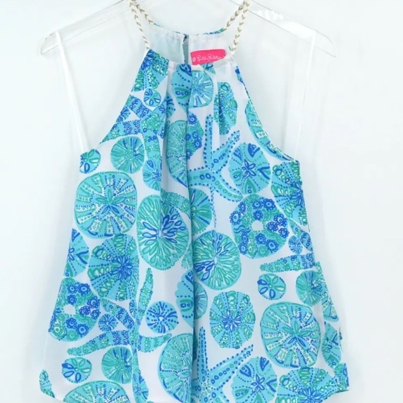 LILLY PULITZER for Target Women's Size small Sea Urchin For You Halter Top EUC - Picture 10 of 12